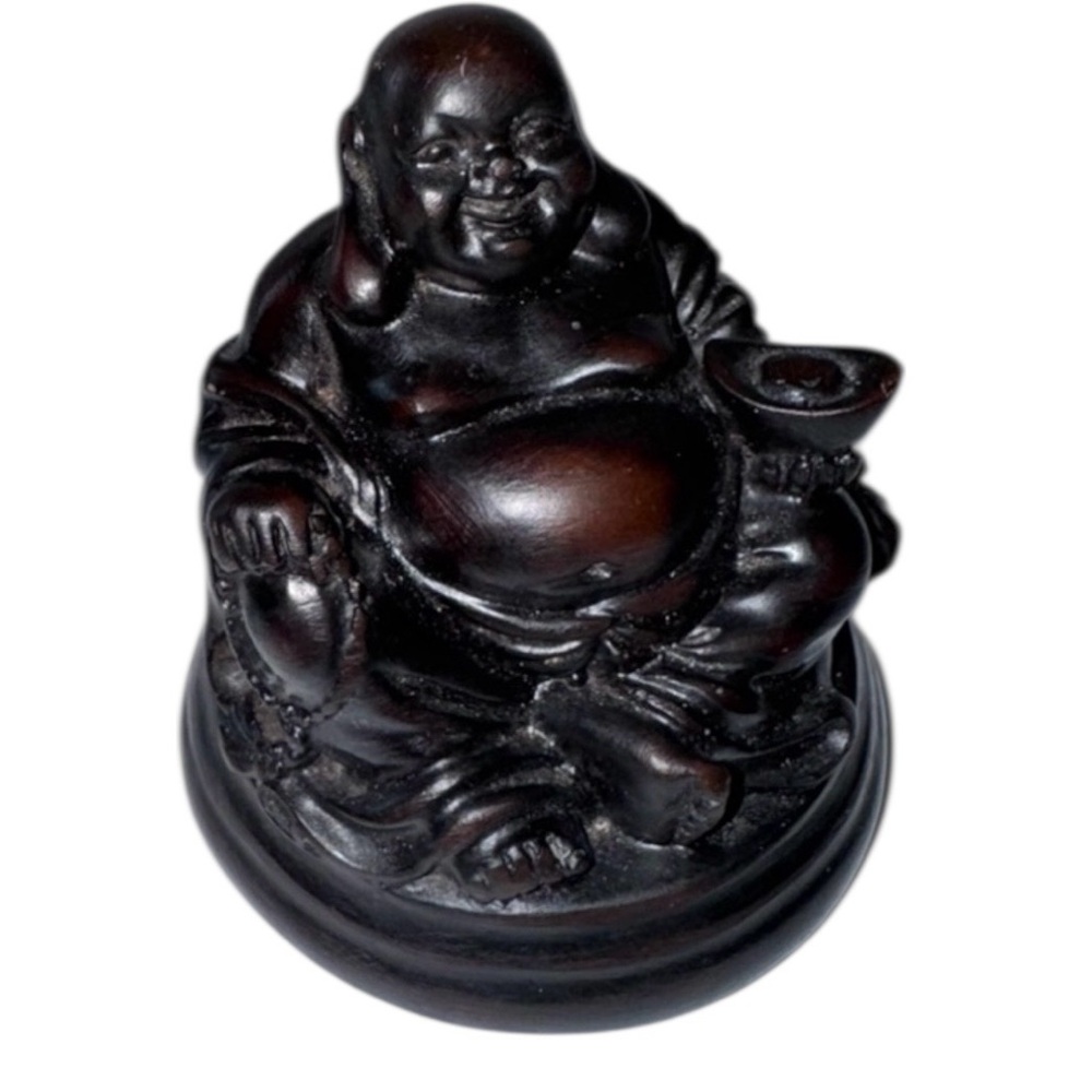 Vintage Small Laughing Buddha Figurine